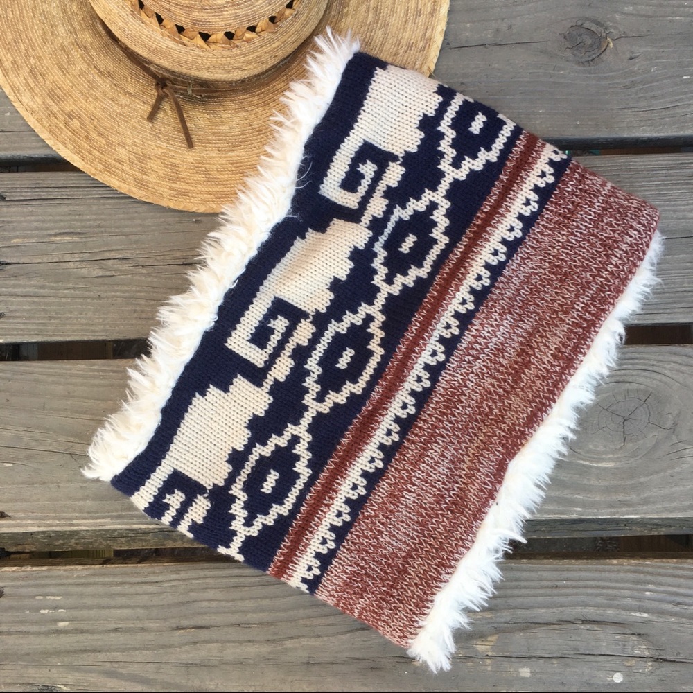 Southwestern Boho Reversible Infinity Scarf